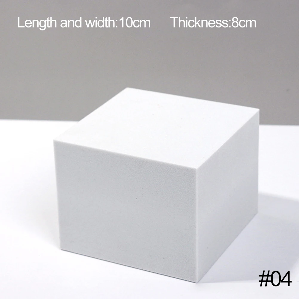 White Geometric Foam Photography Props - Three-Dimensional Cube Backdrop
