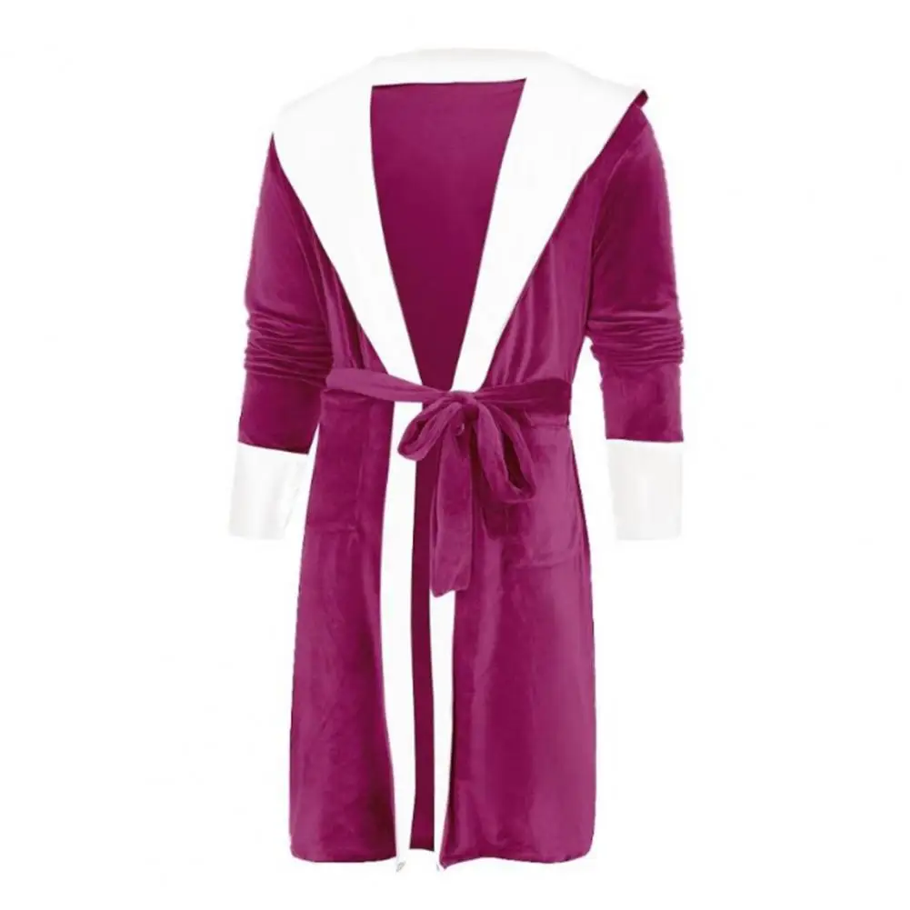 Plus Size Women Autumn Winter Bathrobe Tight Waist Loose Nightie Keep Warm
