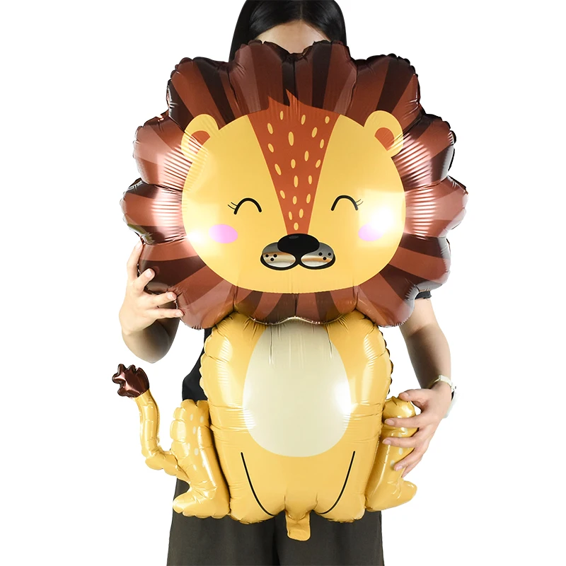 Cartoon Animal Safari Foil Balloon Decoration