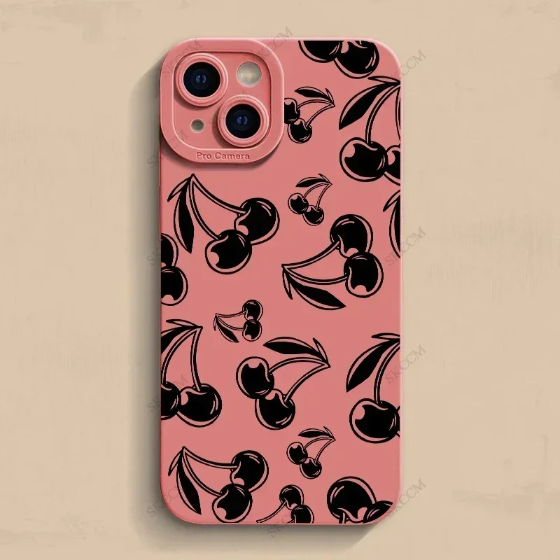 JOYLAND Coque de téléphone à motif cerise fraîche pour