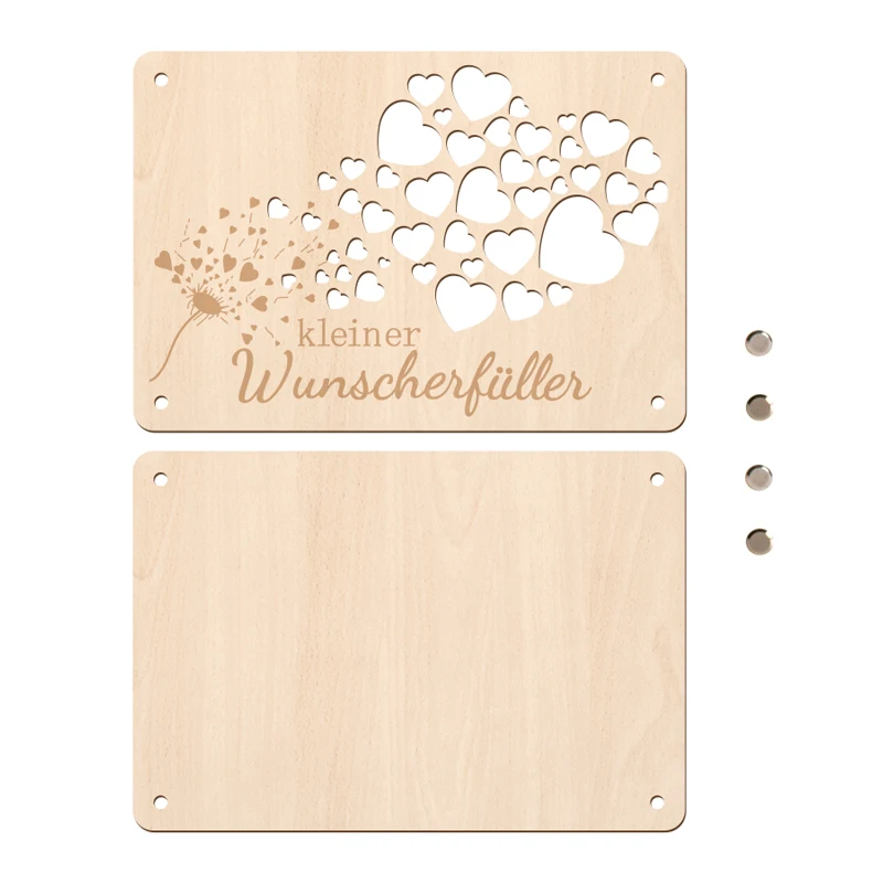 Elegant Wooden Greeting Card