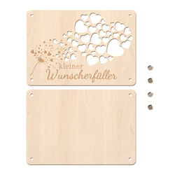Elegant Wooden Greeting Card (Wood)