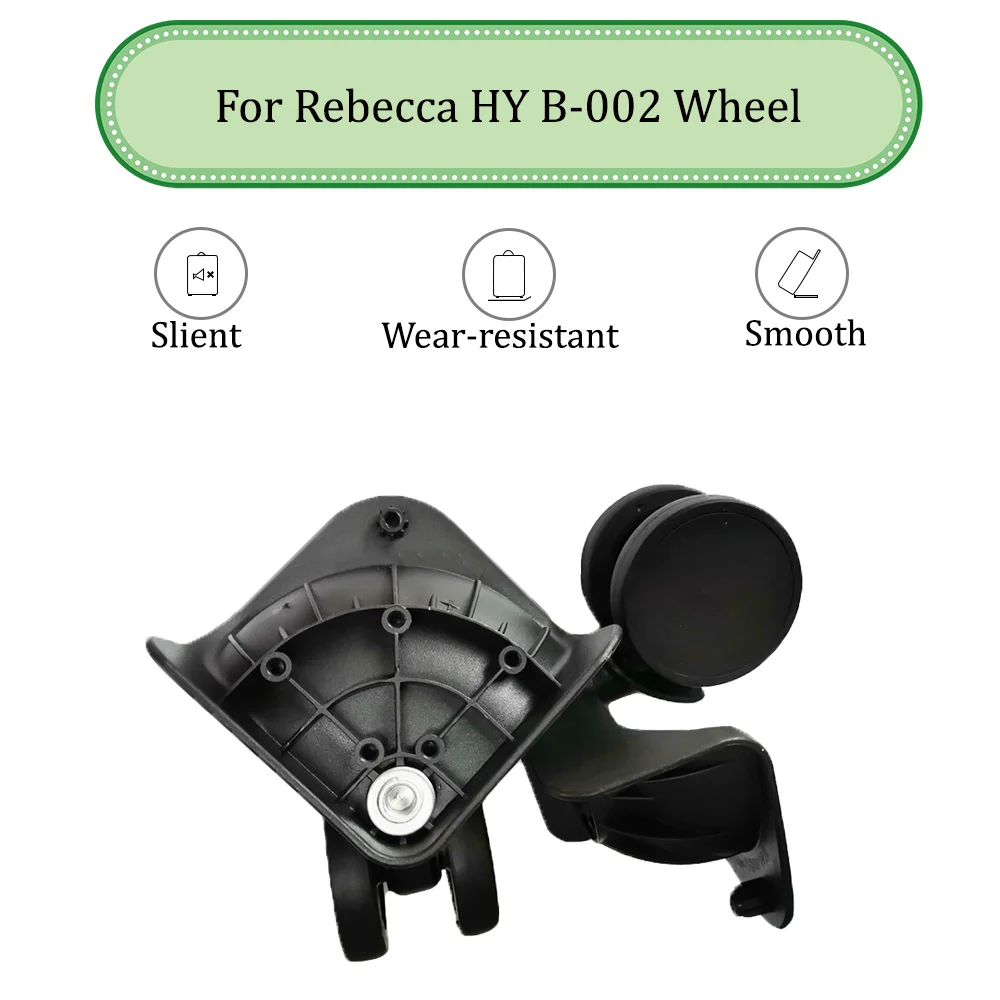 For Rebecca HY B 002 Black Universal Wheel Trolley Case Wheel Replacement Luggage Pulley Sliding Casters wear-resistant Repair