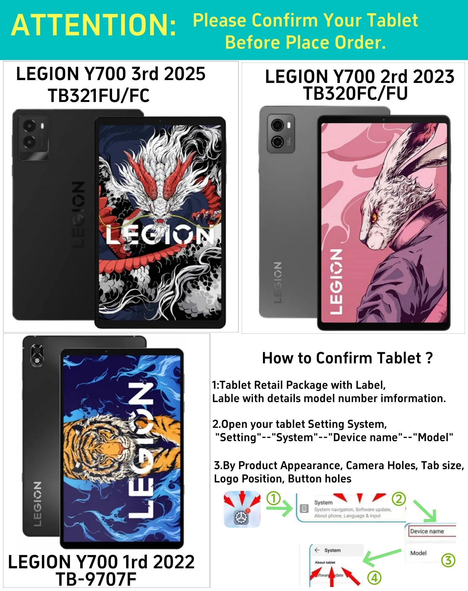 [カイト] Legion Tab Y700 2025 (TB-321FU) ZN-LN-TB321FU | Lenovo Legion Tab Gen 3 TB321FU / Legion