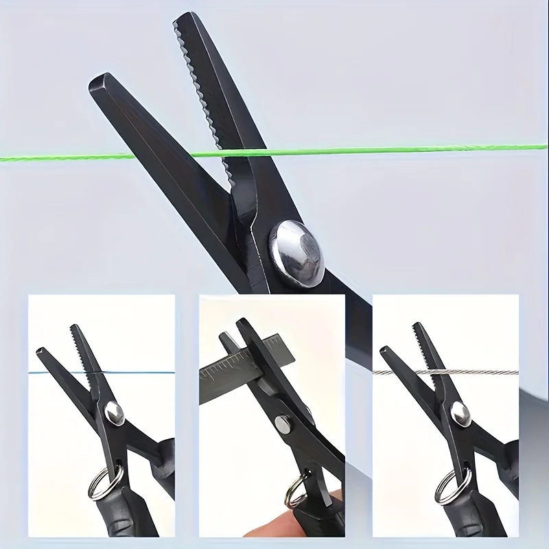 티타늄 코팅 스테인리스 스틸 낚시 가위 낚시 액세서리 도구, 야외 생존 도구, 사무용품 가위