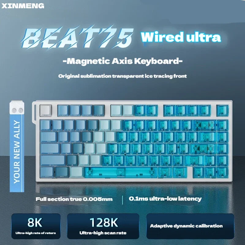 XINMENG BEAT75 Magnetic Mechanical Keyboard 8K RT0.005MM 0.1ms