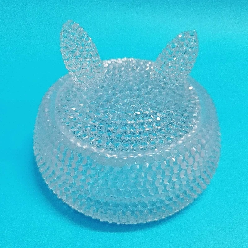 Jar Resin Molds Silicone Storage Container with Lid Mold Rabbit Storage Box Mold