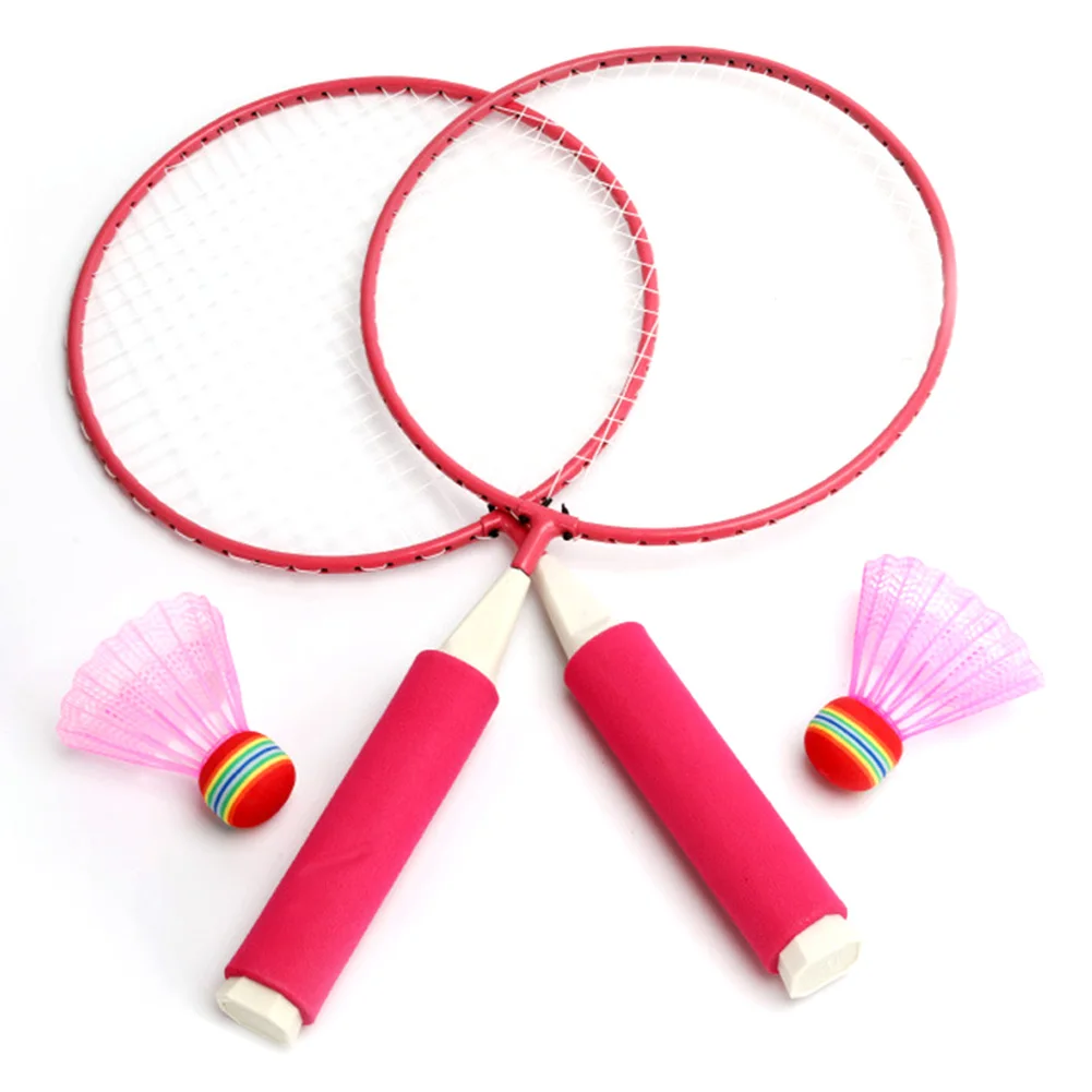 Badminton Racket Set with 2 Shuttlecocks Outdoor Racquet Sports Toys Badminton Racquet Set for Kids Indoor and Outdoor Sport