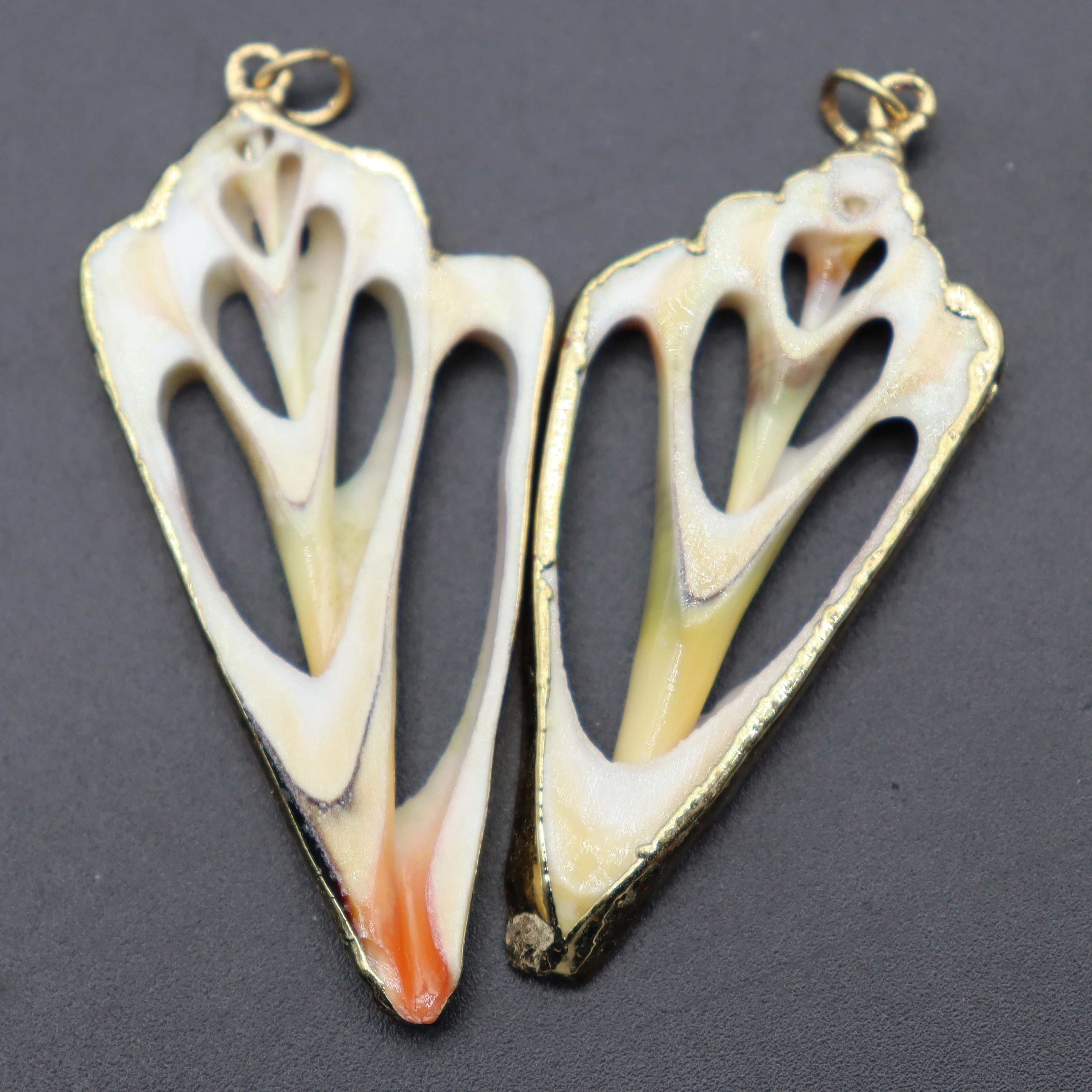 

Natural Shell Exquisite Fashion Pendant Gold-plated For Jewelry Making DIY Necklace Bracelet Earrings Handmade Accessories