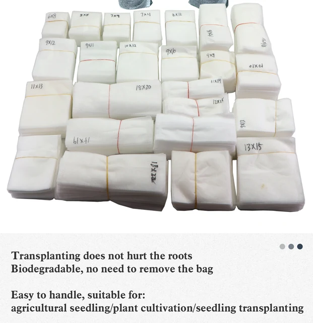 Bag Non-woven Plant Bags Plant Seeding Bags Fabric Seedling Plants Pouch  Solid Plants Grow Bags Home Garden Supply - Temu