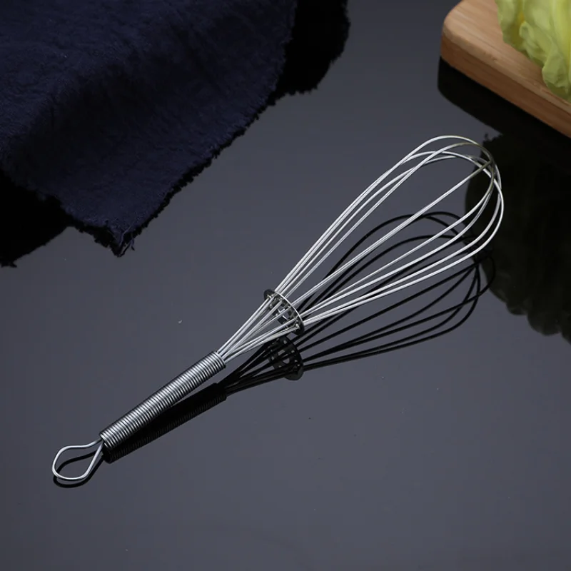 Multifunctional Rotary Manual Egg Beater Mixer Mini Kitchen Egg Whisk Bake Tool Agitator Stainless Steel Eco-Friendly 1Pcs
