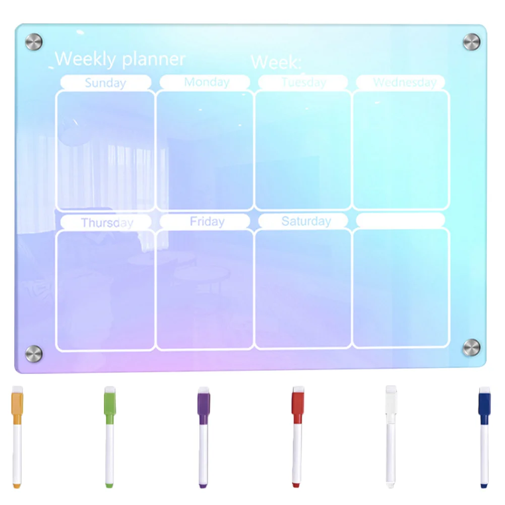 

Handwriting Pens To-do-list Fridge Board Message Magnet Daily Planner Magnetic Schedule Dry Erase