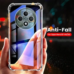 Transparent Airbags Silicone Soft Back Cover - Ultra-Thin Shockproof Shell for Reno12 FS 5G (Transparent)