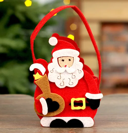 Handmade Felt Kids Felt Christmas Treat Bags Christmas for Children Holiday