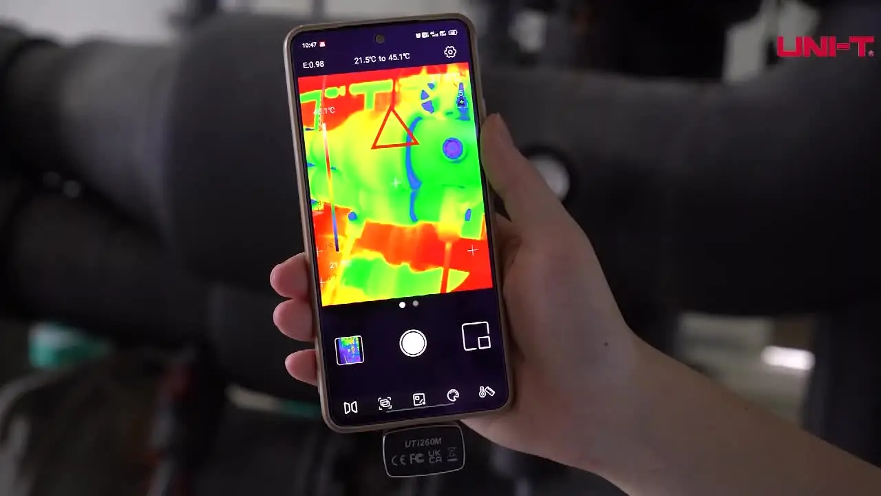 UNI-Tスマホ用サーマルカメラ UTI260M UTI256M 256x192 熱画像カメラ
