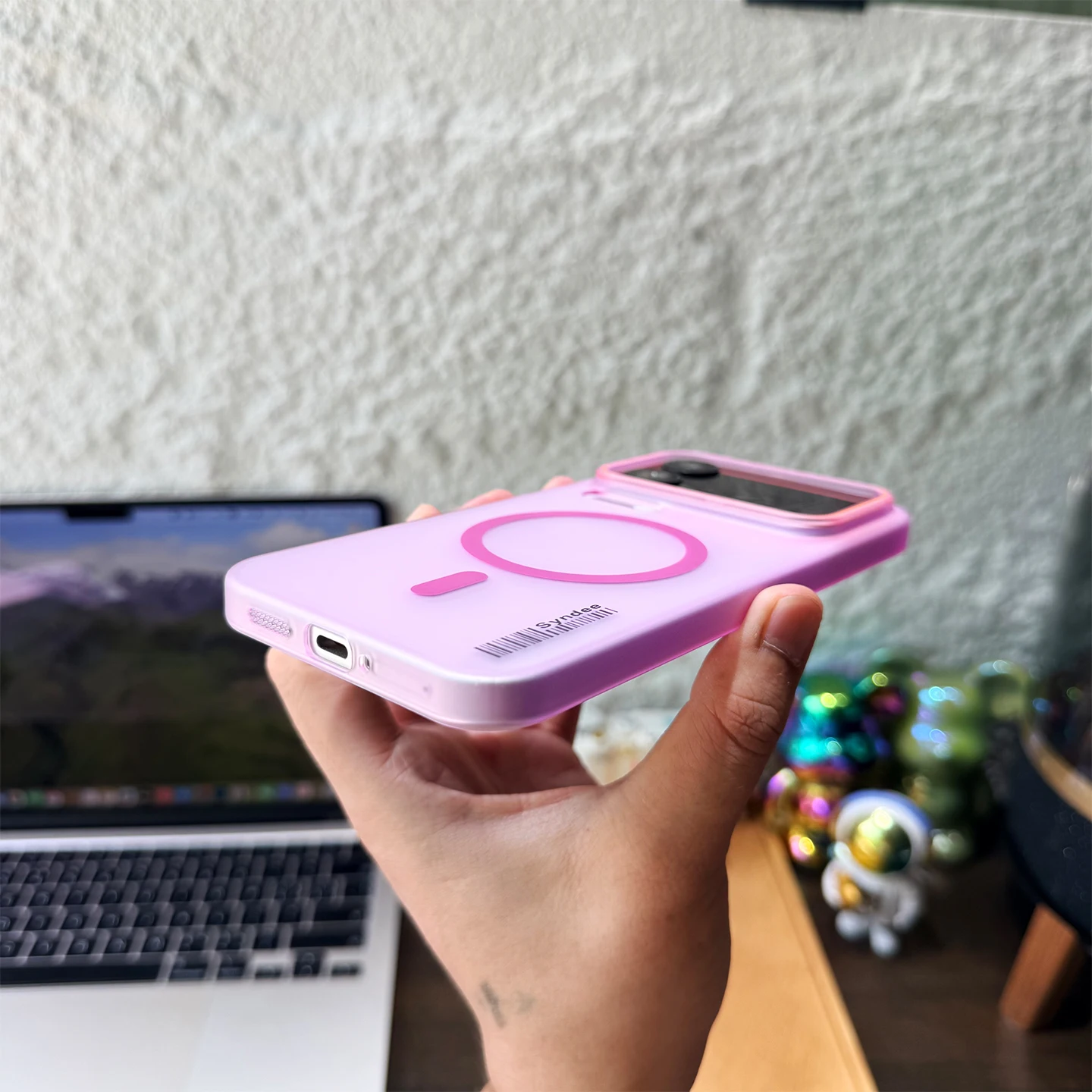 Elegant Magnetic Matte Half-Wrapped Shockproof Bumper Case