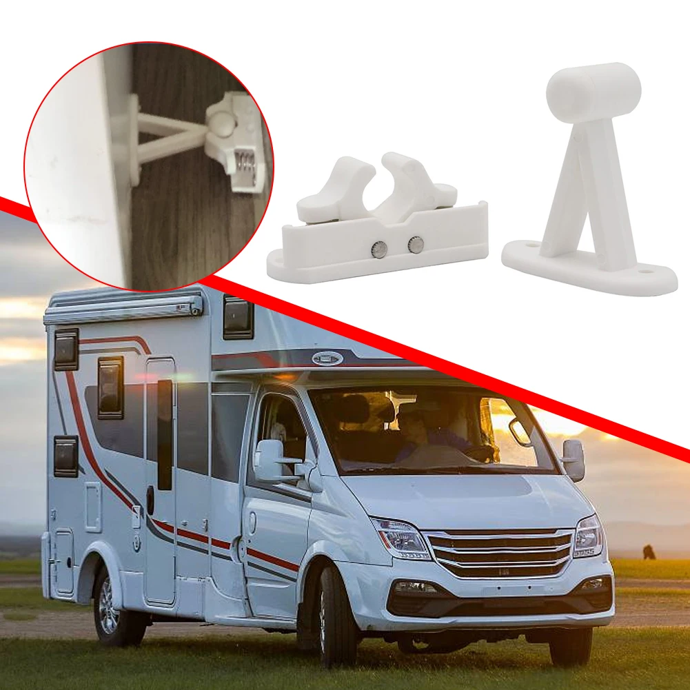 Stay Clip Spacer Holder Stopper Door Retainer Stopper RV Motorhome Door Lock Stopper Clip Latch for Camper RV Motorhome Caravan