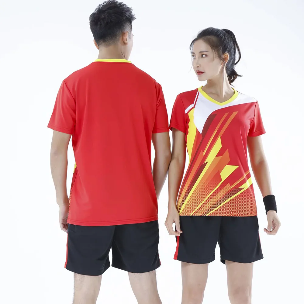 Sport T Shirt Badminton Table Tennis Clothes Set Table Tennis Jersey Sets Men Women Quick Dry 2 Piece