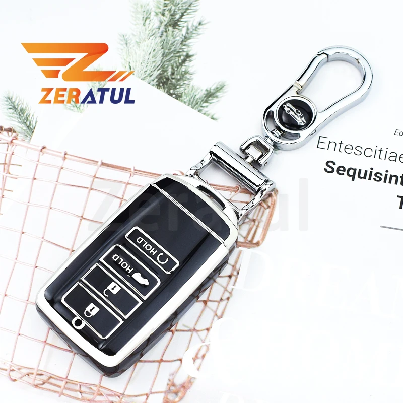 Tpu Smart Remote Control Key Case Cover Auto Shell Fob Holder Bag Per Honda Acura Cdx Rdx Rlx Nsx Tlx Tlx-L Keyless Protector