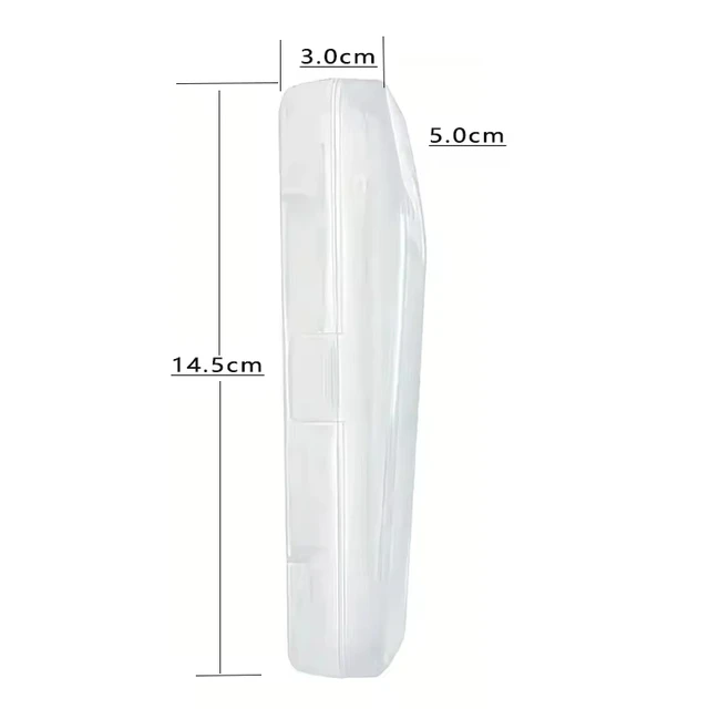 Boîte de Rangement Universelle pour Rasoir pour Homme, Boîtier en Plastique Transparent avec Poignée, Boîte de Rasage Écologique de Haute Qualité, 2 Pièces/Lot 6