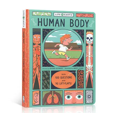 

MiluMilu Human Body -- Life On Earth Buku Interesting Cognition Cardboard Flipping Books