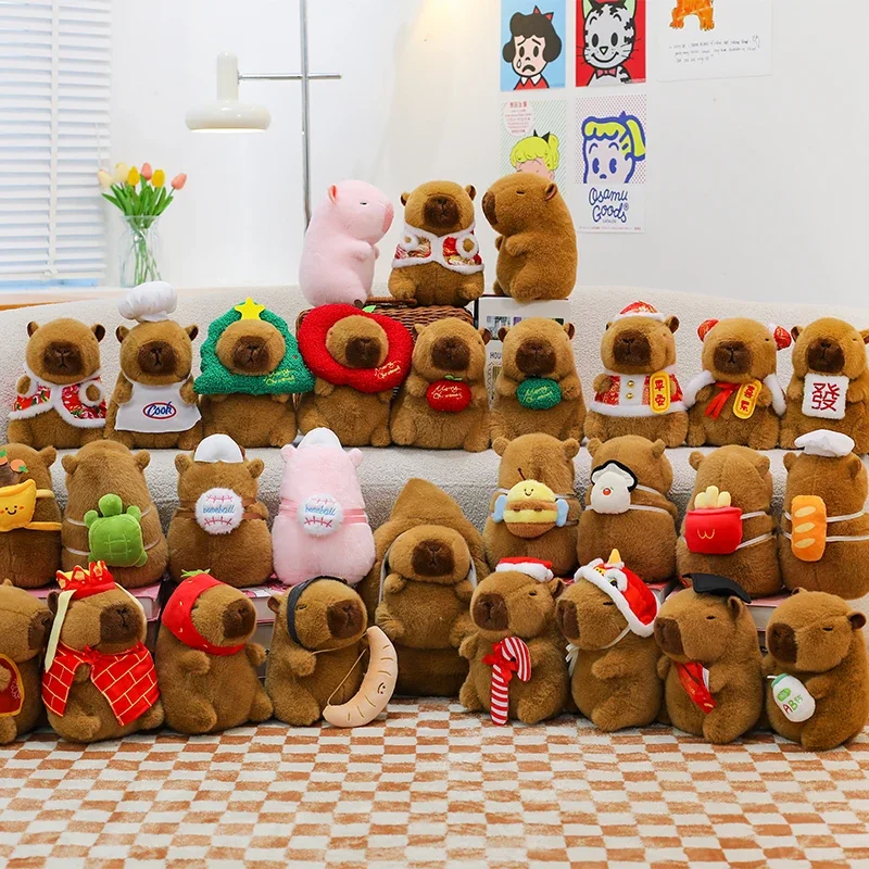 Capybara Plush Toy - Soft, Fluffy Decorative Pillow