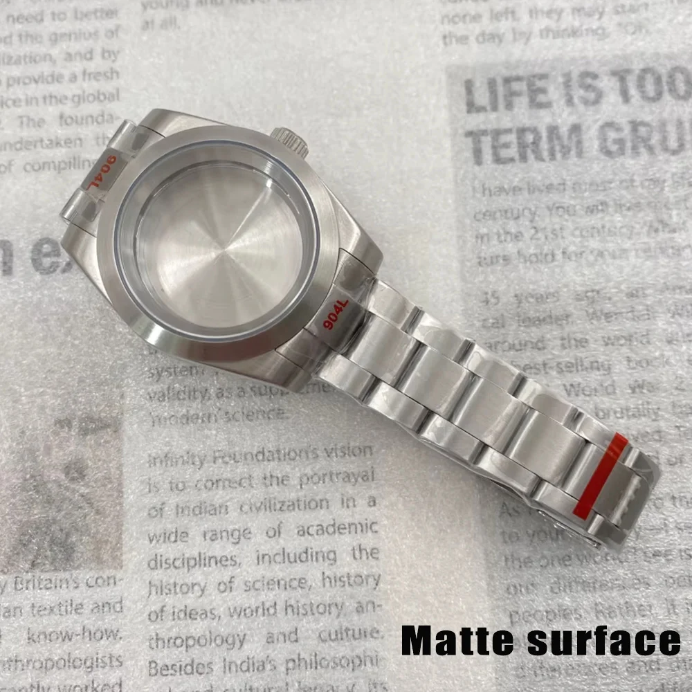 Mod NH35 Mattes Uhrengehäuse Armband NH36 NH35 Gehäuse für Datejust NH35 NH36 NH34 Uhrwerk 28,5mm Zifferblatt Saphirglas Gehäuse und Armband – Detail 6