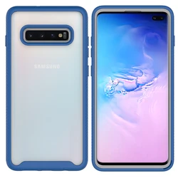 Shockproof Clear TPU Bumper Rugged Protective Case - S10 (Blue)
