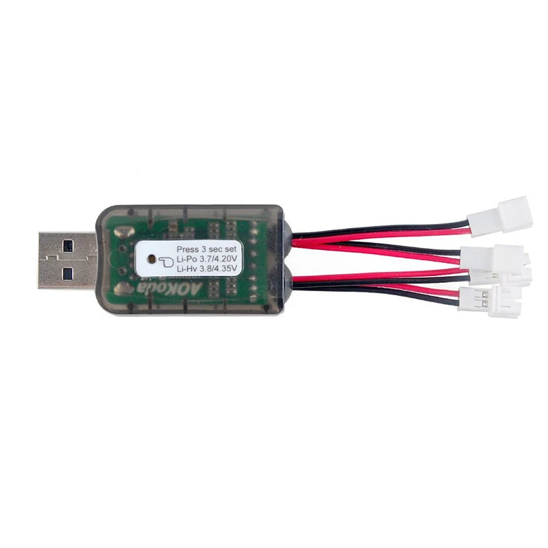 1 шт. AOKoda CX405 4CH Micro Multi USB зарядное устройство для 1S Lipo LiHV аккумулятор для RC вертолет самолет игрушки
