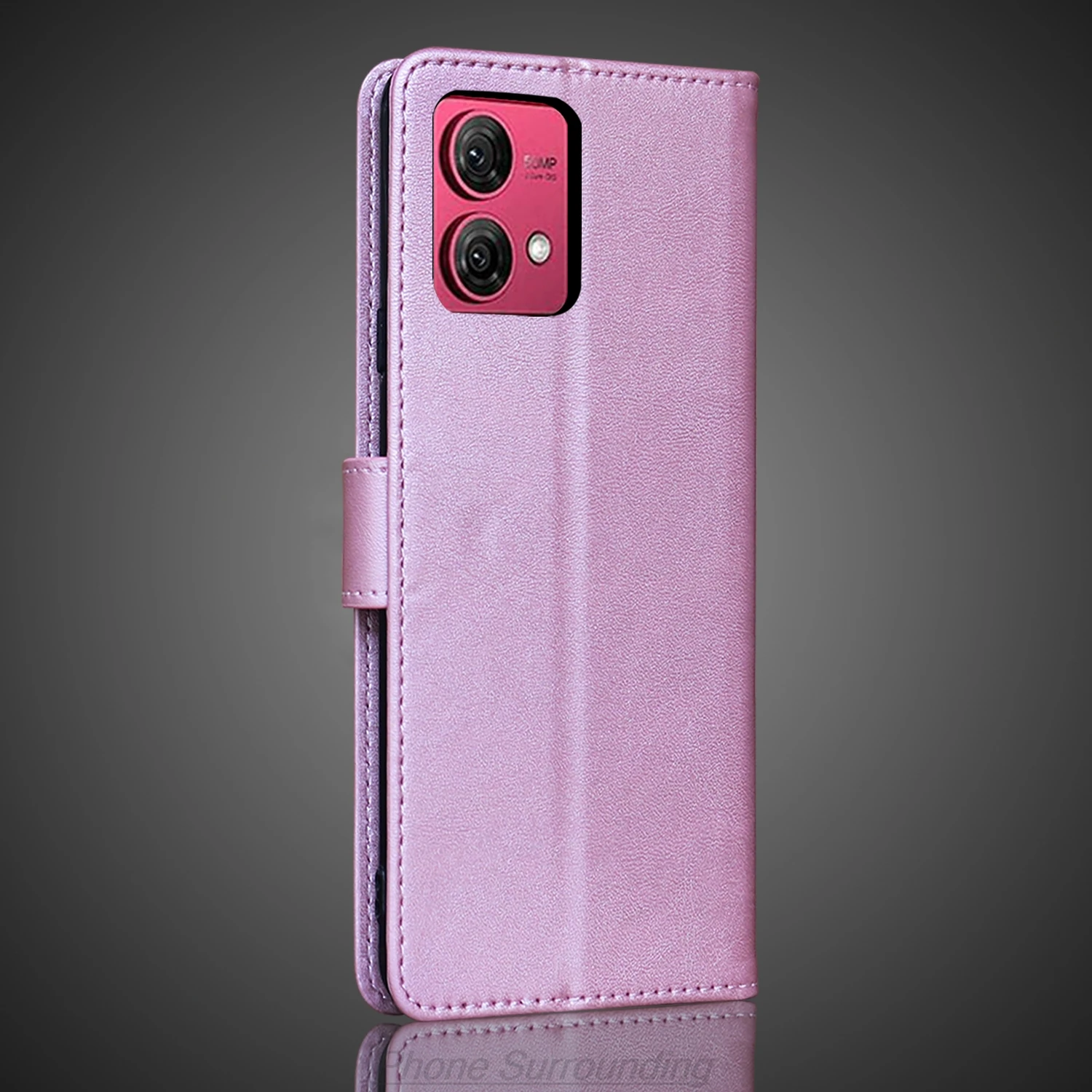 Premium PU Leather Wallet Flip Cover with Card Holder - Protective Phone Case and Holster