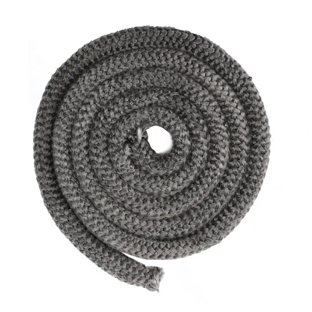 1 Roll of Wood Stove Replacement Gasket High-Temperature Resistance Secure Smoke-free Sealing Rope for Fireplaces