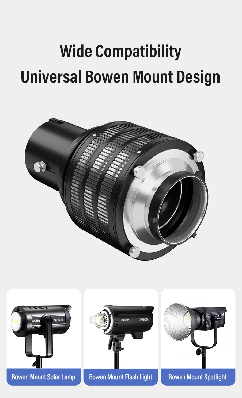 2025 New Bowens Mount Flash Snoot Conical Lens Video Artist Modelling Shape Phot