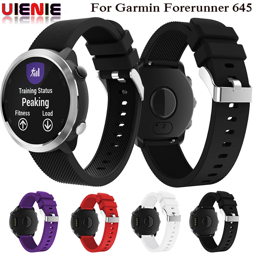 

20mm Silicone Watch Strap Watchband for Garmin Vivoactive 3 HR Forerunner 245 645 Smart Wristband Bracelet Band Huawei Watch 2