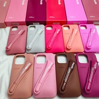 Lipstick Silicone DIY Rhode Phone Case For iPhone 16 15 Pro Max 13 12 11 14 Plus Lip Gloss Holder Ins Hot Solid Cover With Box 1