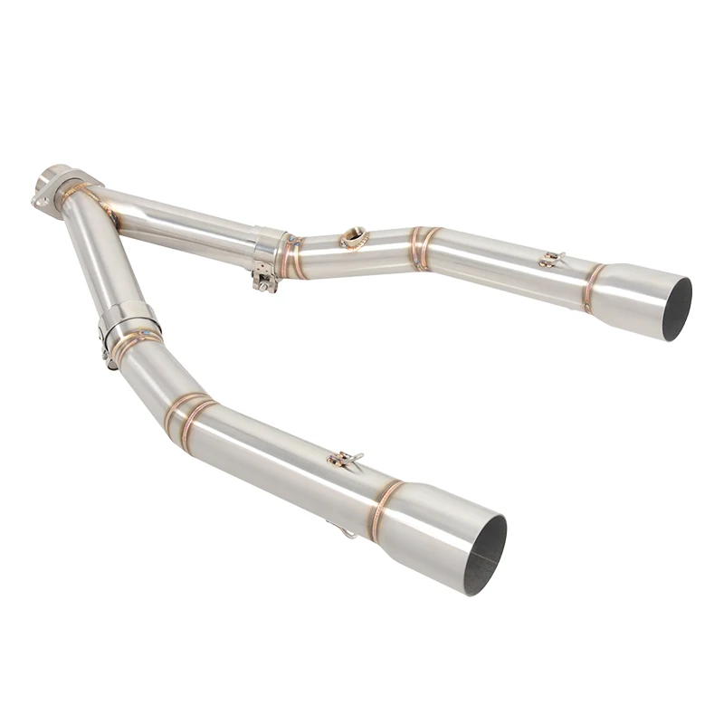 For BMW G310 G310R Motorcycle Exhaust Slip on Motorcross Mid Pipe Stainless Steel Modified Exhaust Full Systems Connect Tube - Image 2