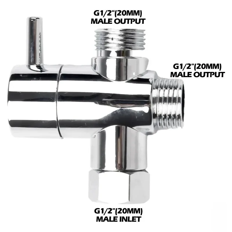 Shower Accessories G1/2 Valve Three Function Switch