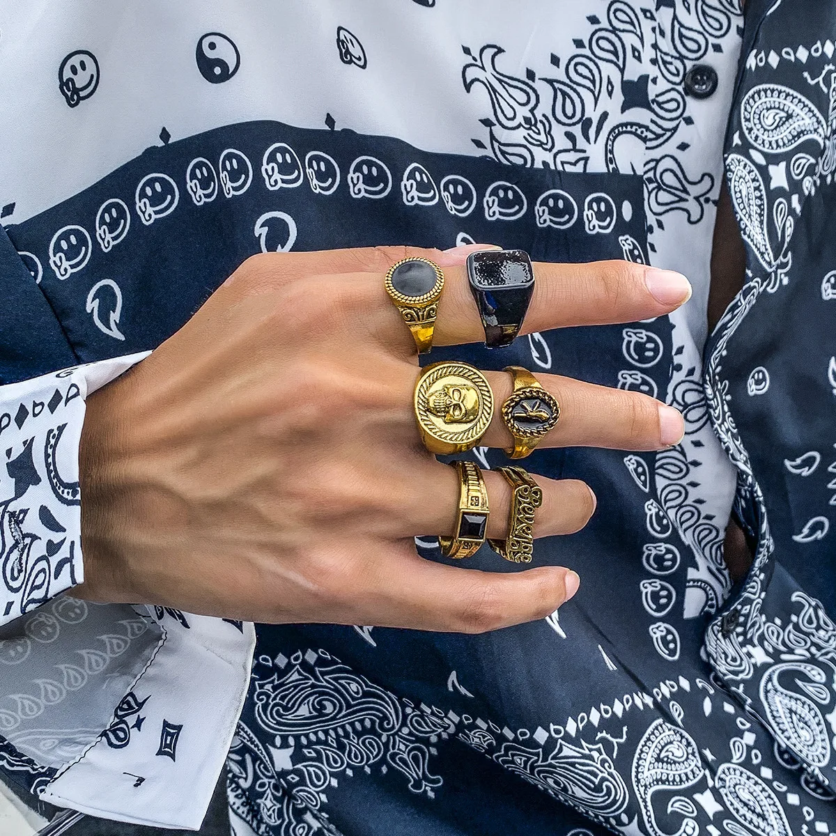 silver925 Skull Ring y2k ギャル男　PUNK NANA silver925 Skull Ring y2k ギャル男 PUNK NANA