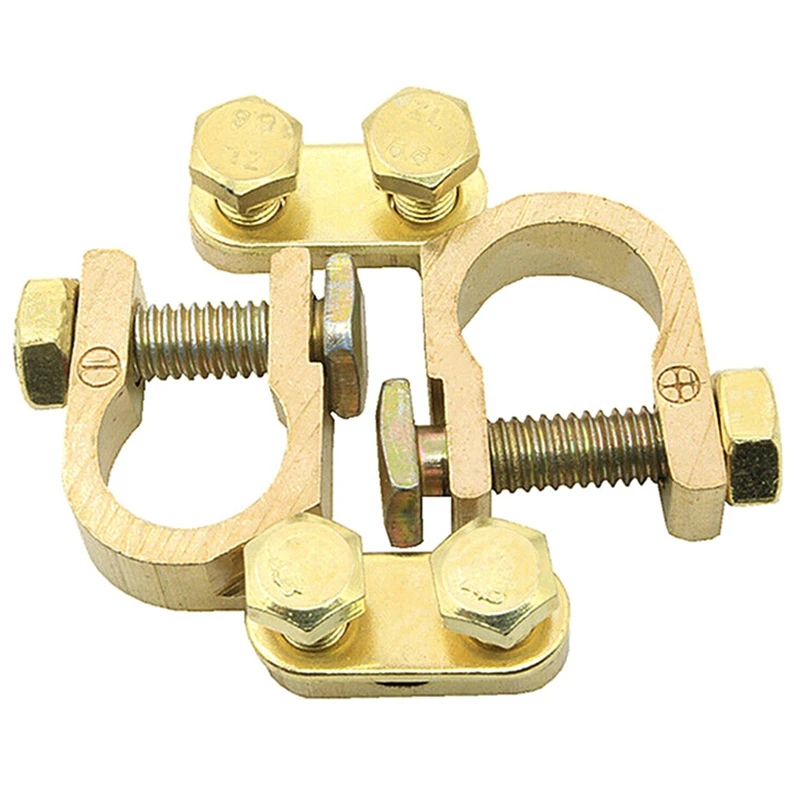 2 Pair Car Battery Terminal Clamp Connection Trim Positive Negative