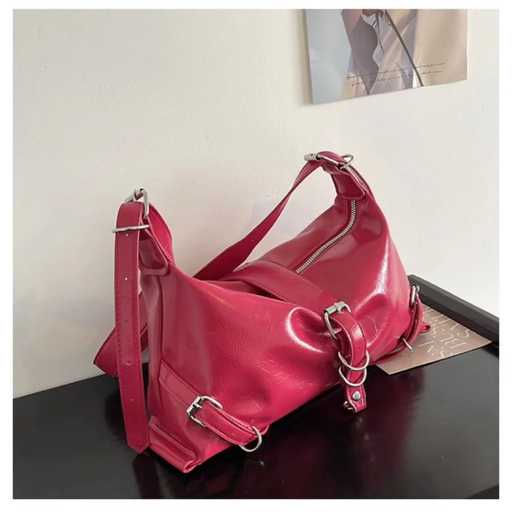 

2024 High Quality Women's Bags Autumn New Fashion Simplicity High-capacity Advanced Sense Shoulder Bag Solid Versatile Handbag