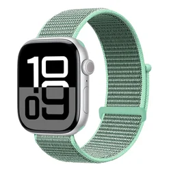 Nylon Loop Strap Bracelet for Smartwatch - Vibrant and Durable Design (16 Blue sea)