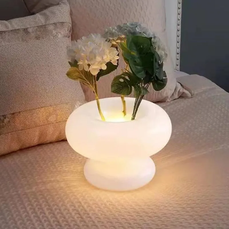 Mushroom table lamp Nordic Glass table Light For Living Room Sofa Sides Reading Floor Living Corner bedside Light