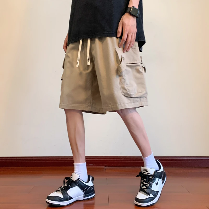 

Casual shorts men's new summer trend loose tide brand sports pants men