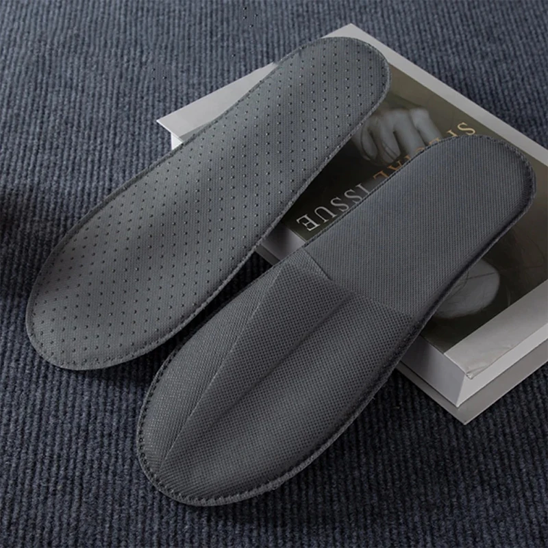 

Одноразовые Тапочки из нетканого материала, Нескользящие, для коммерческих отелей и гостиниц, утолщенные тапочки для гостиниц, домашних хозяйств