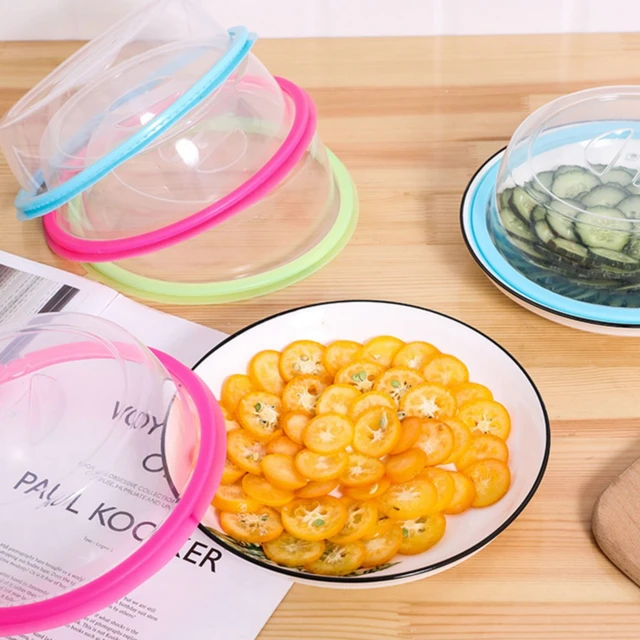 Food Fresh-keeping Cover Transparent Ventilated Microwave Covers Cookware  Oven Dish Pan Lid Plate Stove Lids Anti-Splash Cap - AliExpress