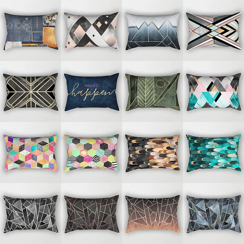 

Let You Dream Make It Happen Pattern Pillow Covers Short Plush Rectangle Small Pillow Cases Size 50cm By 30cm