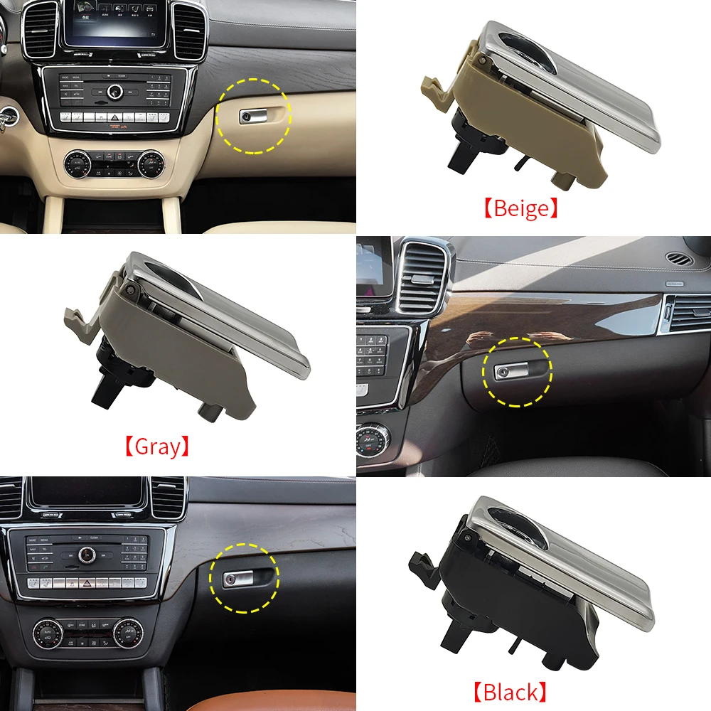 Car Dashboard Toolbox Unlock Switch Glove Box Latch Handle For Mercedes W166 W292 Benz GL ML GLE GLS 2012 -