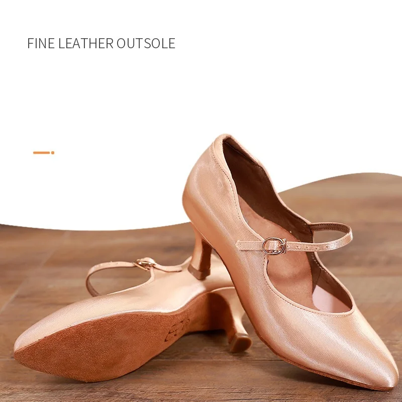 Women Modern Dance Shoes Standard Sneakers Dance Satin Soft-Soled Training Shoes Ballroom Dance Waltz Tango Ladies 2