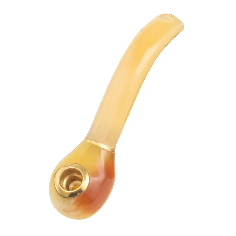 Resin Tobacco Pipe Portabl Smoking Pipe Smoke Mouthpiece Cigarette Holder tobacco pipe smoking accessories 1Pcs