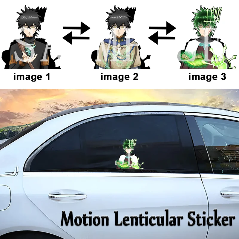 

Anime Black Clover Yuno Grinbellor Motion Car Stickers Refrigerator Decal Waterproof Sticker Laptop Suitcase Sticker Toys Gifts
