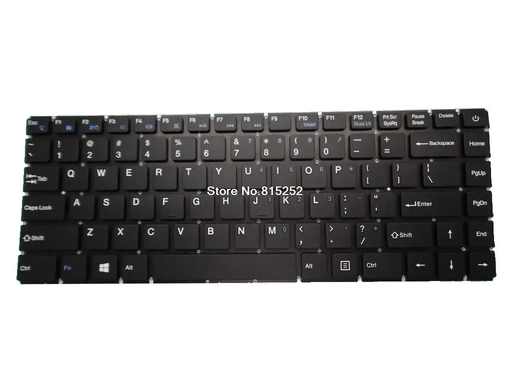 

Клавиатура для ноутбука HAIER U1510SM без рамки, черная, США